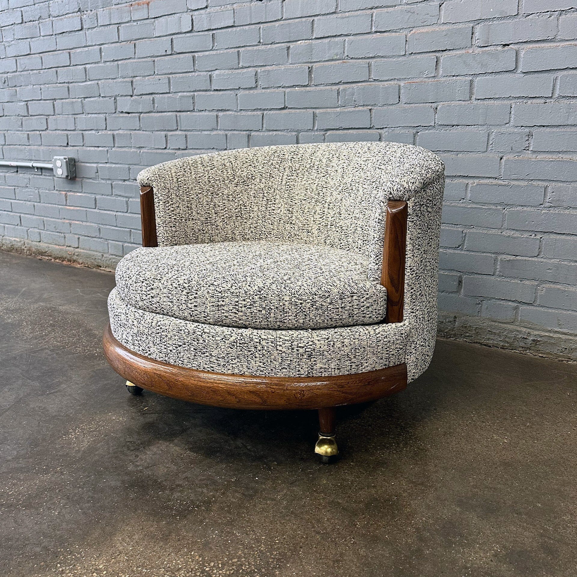 Adrian Pearsall Style Swivel Chair by Prestige MidMod Decor