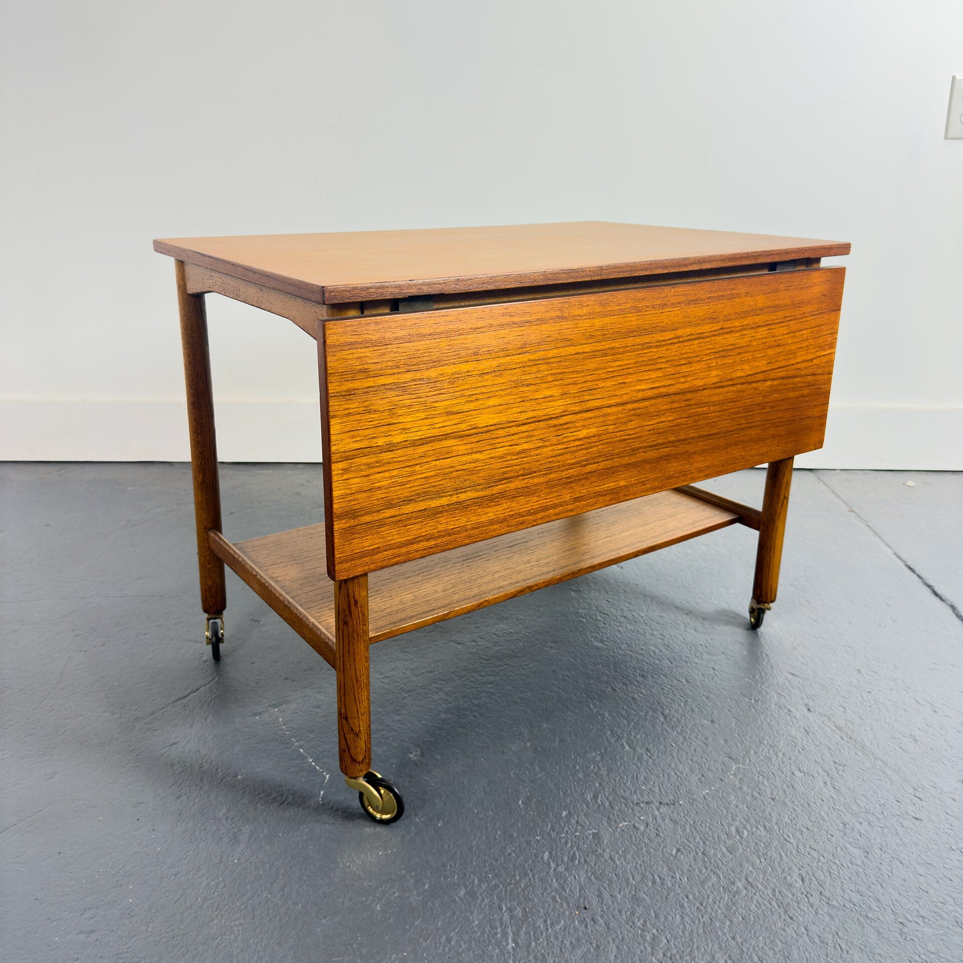 Danish Modern Tea Cart with Folding Top – MidMod Decor