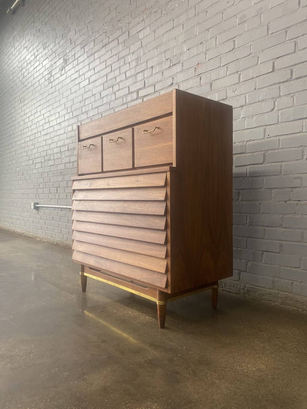 American of Martinsville Dania Tall Dresser – MidMod Decor