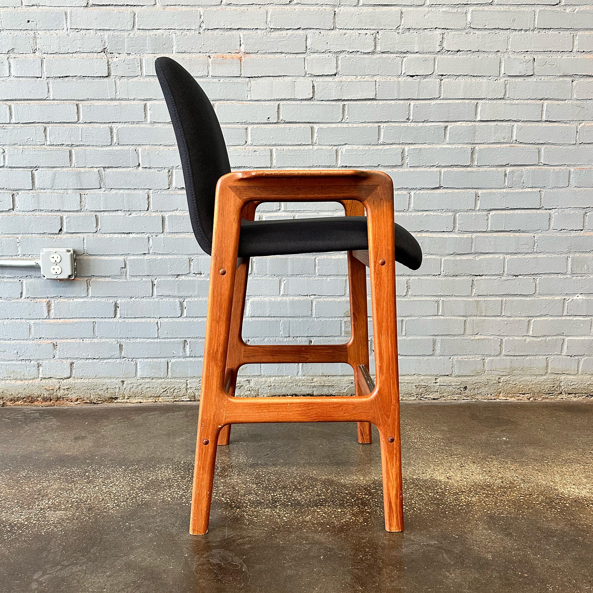 Set of 3 Teak Bar Stools by Benny Linden