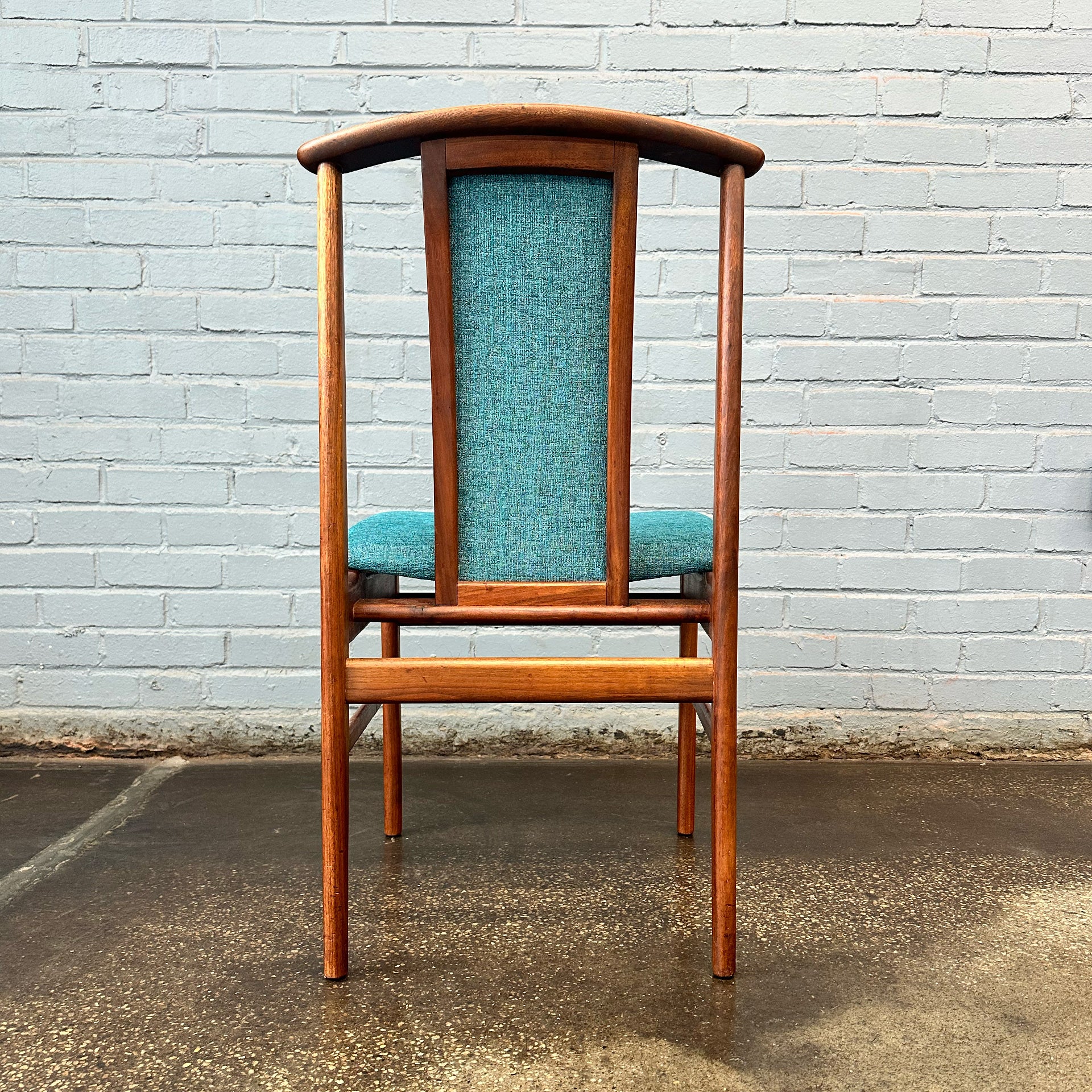 Set of 8  Danish Modern Walnut Dining Chairs by Dux