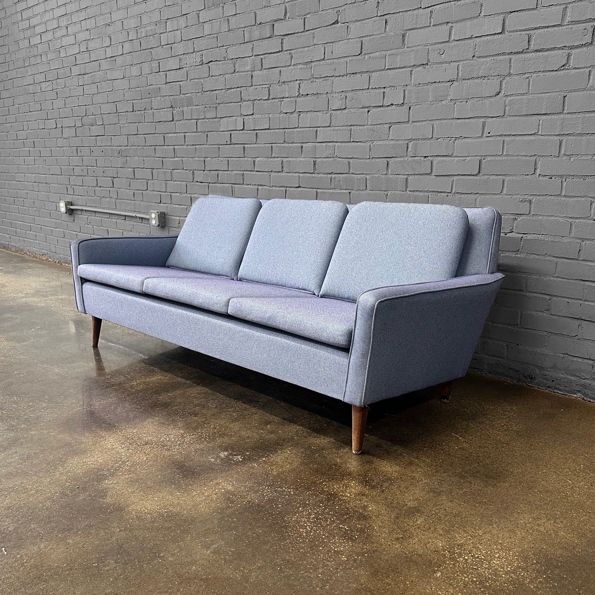 Petite Danish Modern 3 Seat Sofa by DUX