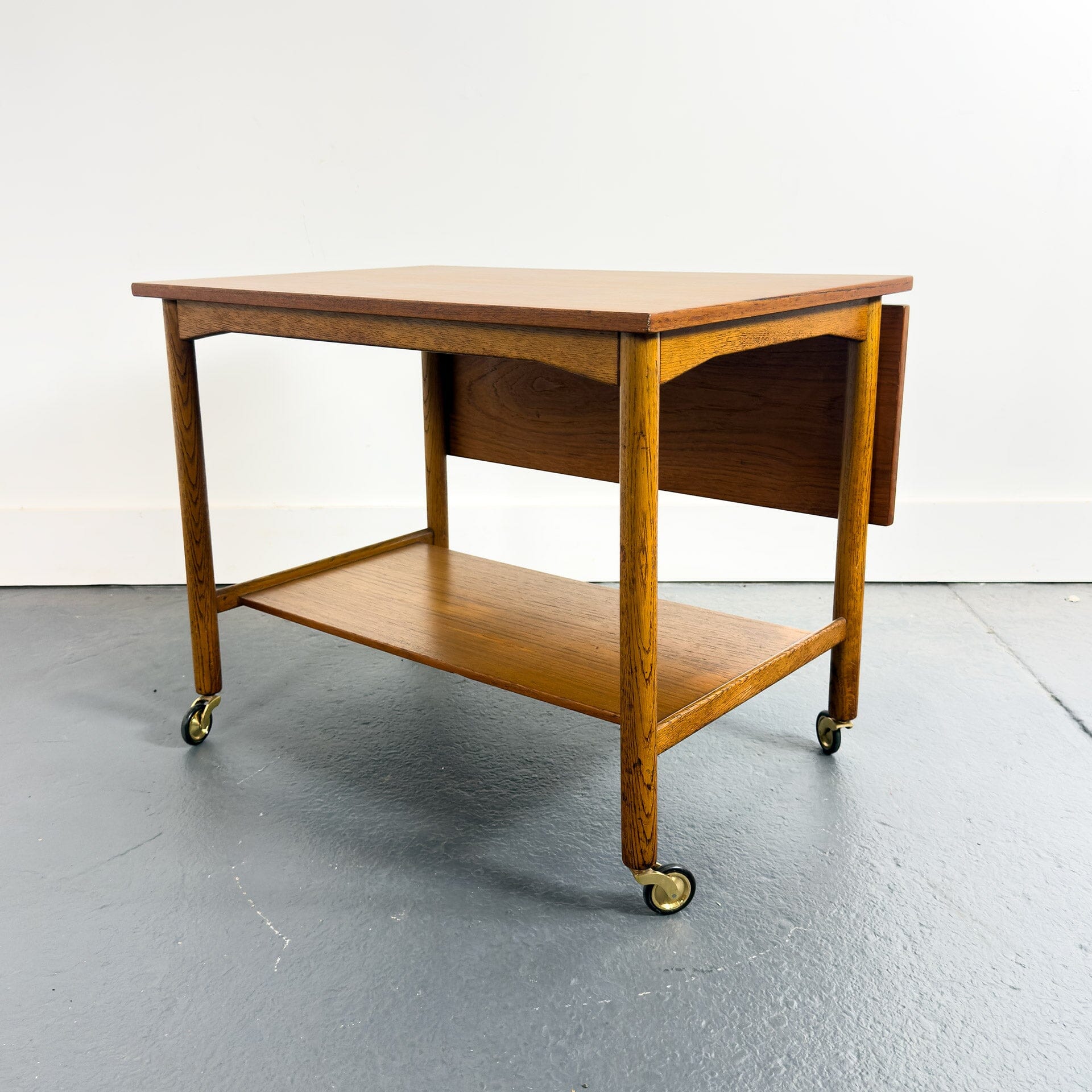 Danish Modern Tea Cart with Folding Top – MidMod Decor