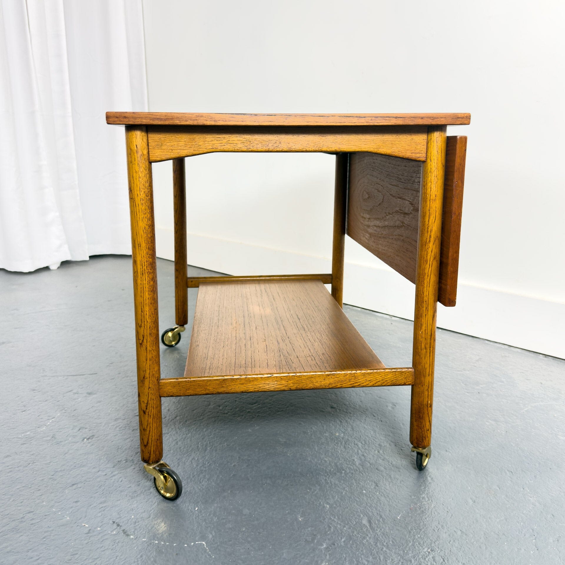 Danish Modern Tea Cart with Folding Top – MidMod Decor