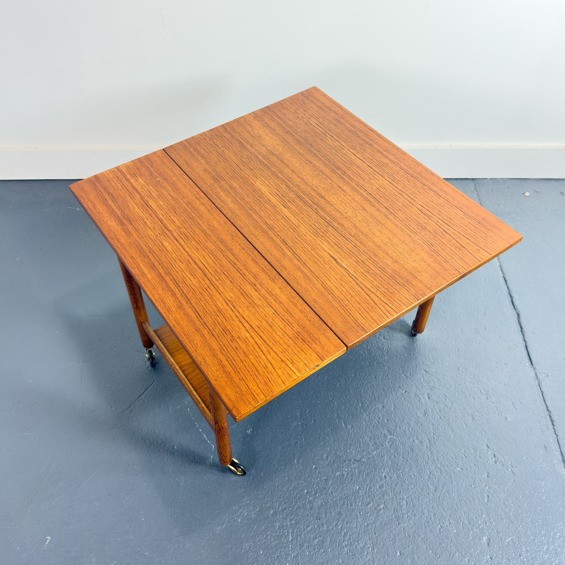 Danish Modern Tea Cart with Folding Top – MidMod Decor