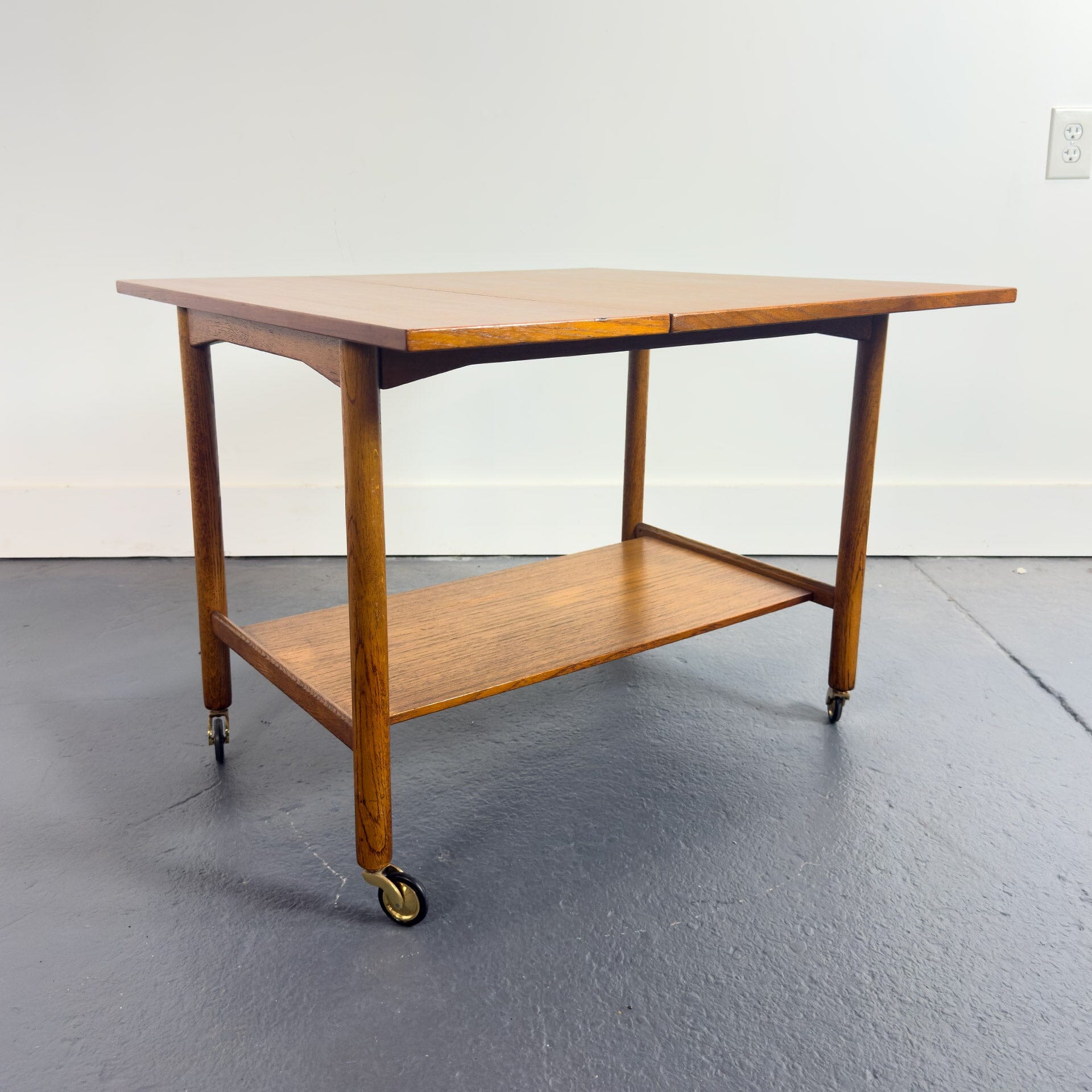 Danish Modern Tea Cart with Folding Top – MidMod Decor