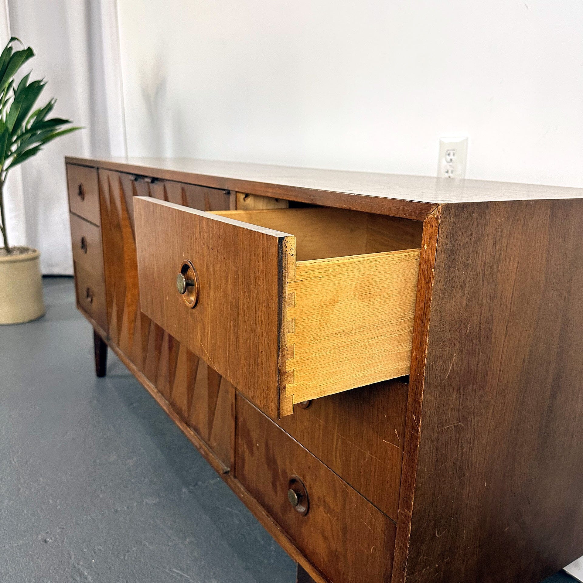 Harlequin Dresser Designed by Merton L. Gershun Dressers American of Martinsville 