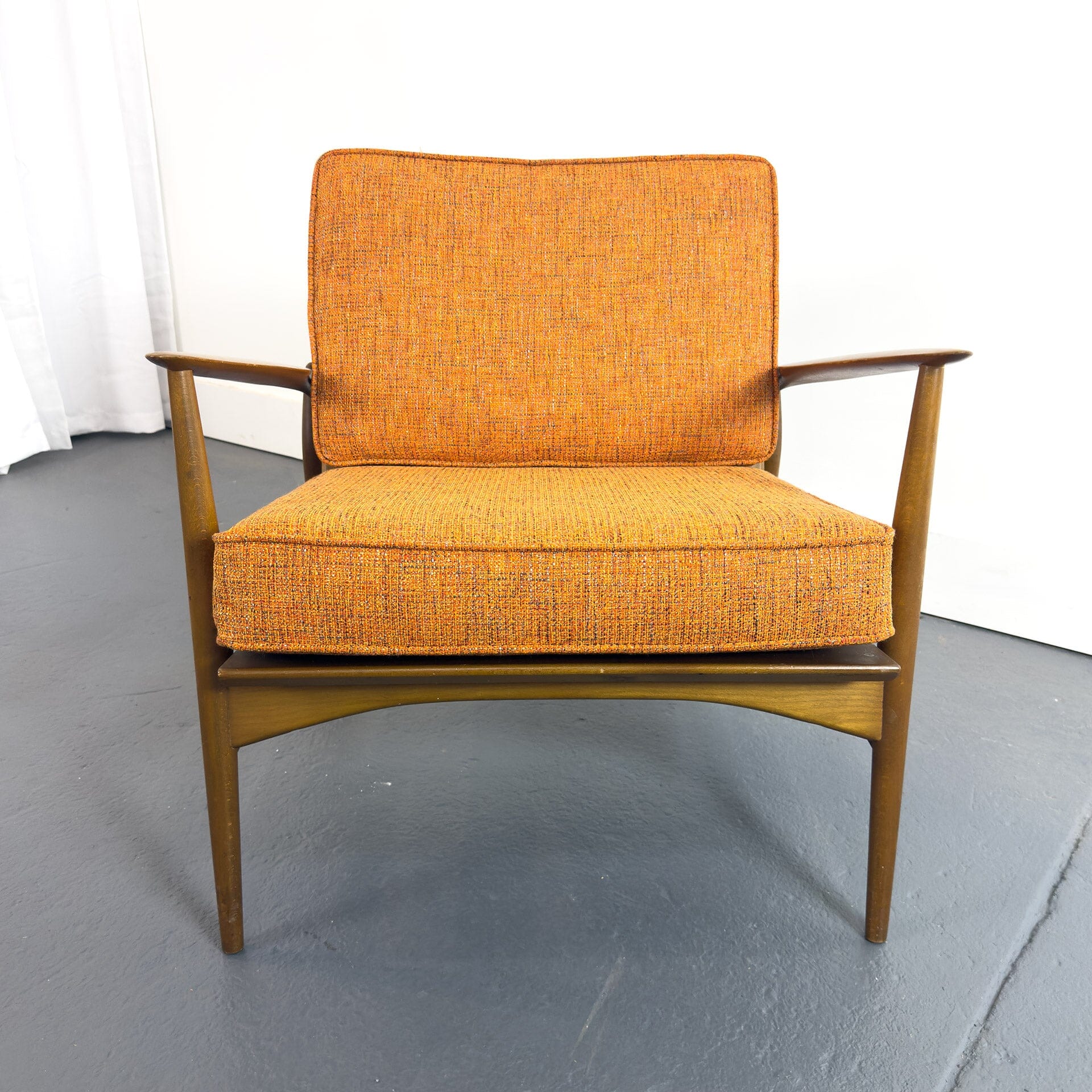 [Brady×B&Y LOEFF] BOWFELL Ib Kofod Larsen Woven-Backed Lounge Chair – MidMod Decor