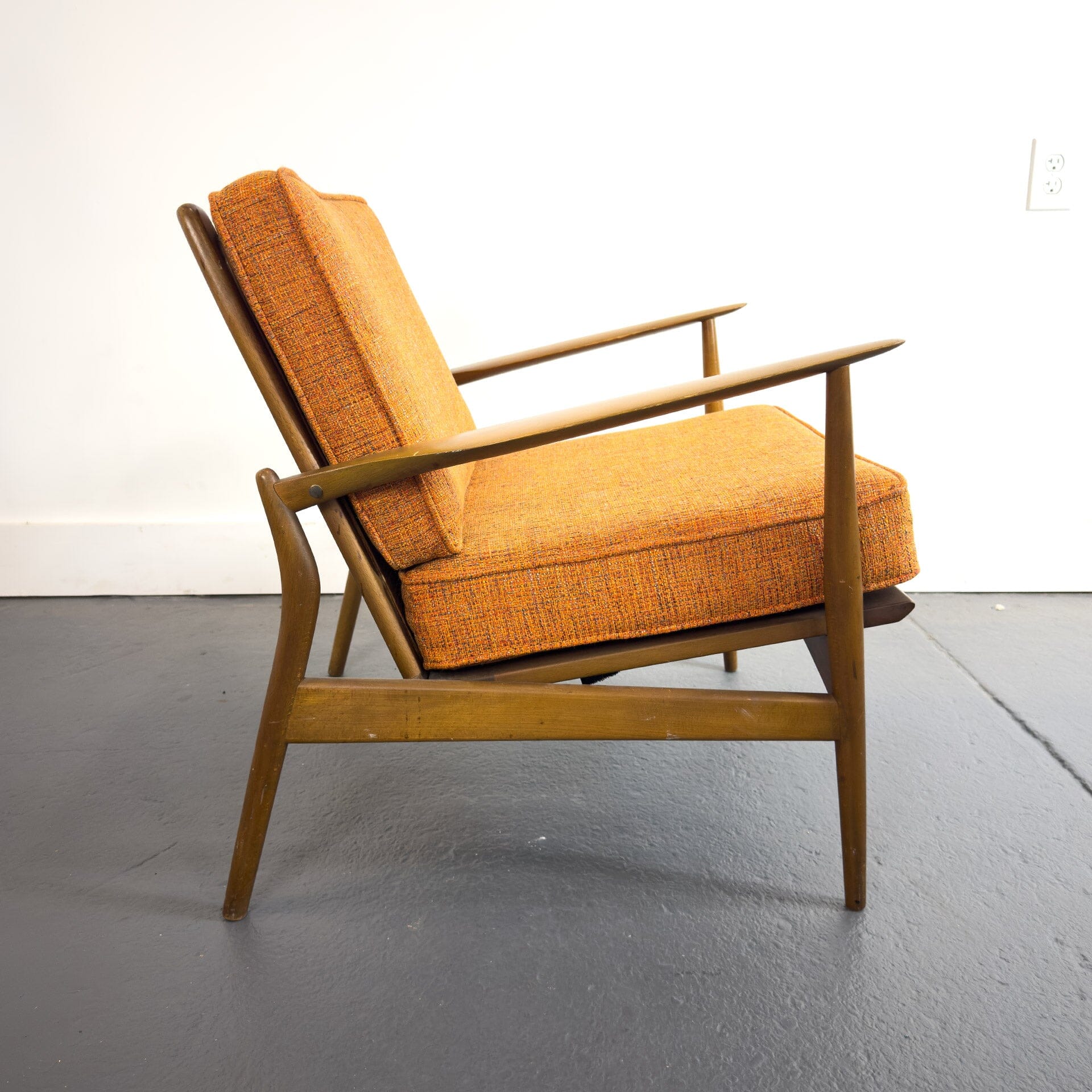 [Brady×B&Y LOEFF] BOWFELL Ib Kofod Larsen Woven-Backed Lounge Chair – MidMod Decor