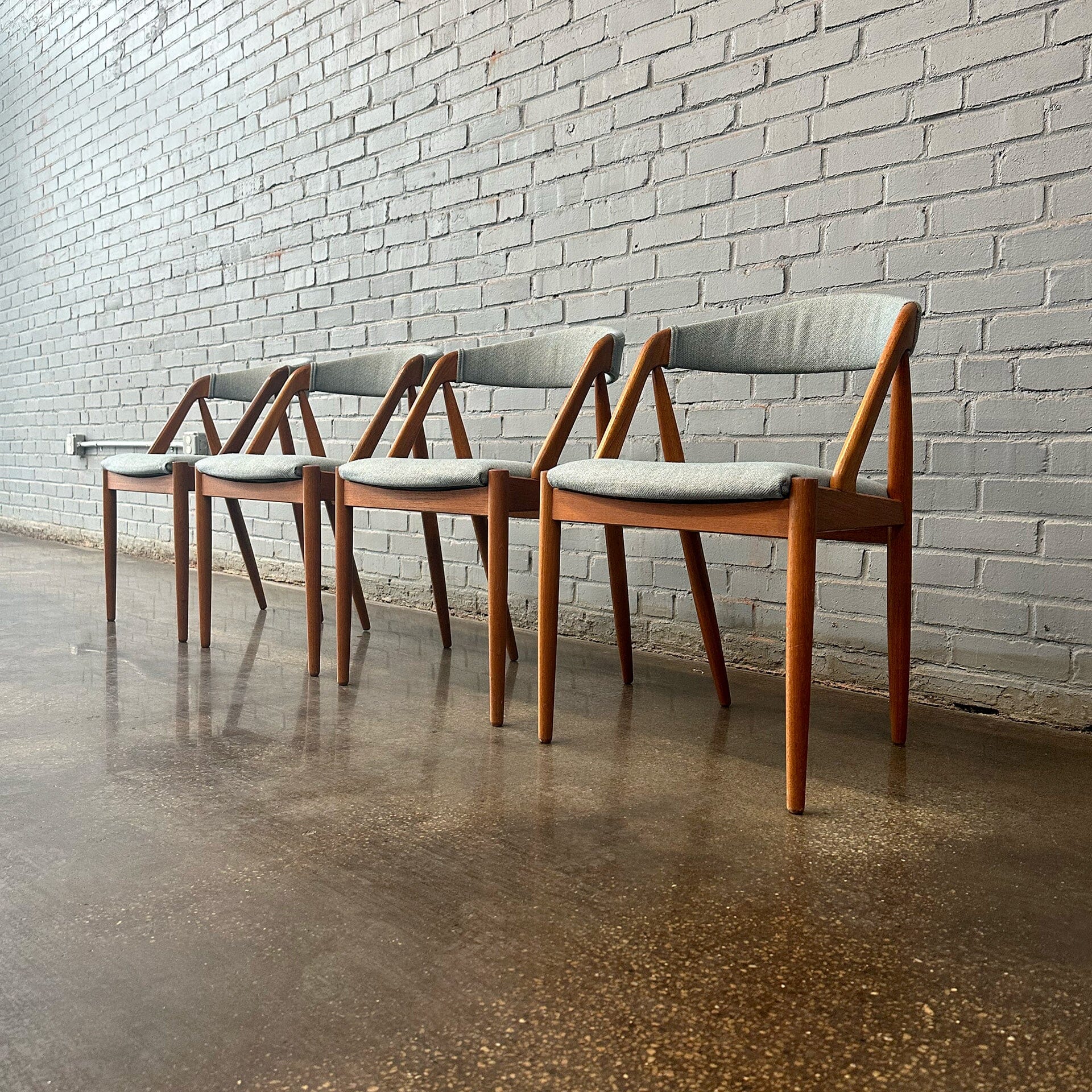 Kai Kristiansen Model 31 Dining Chairs in Teak Schou Andersen 