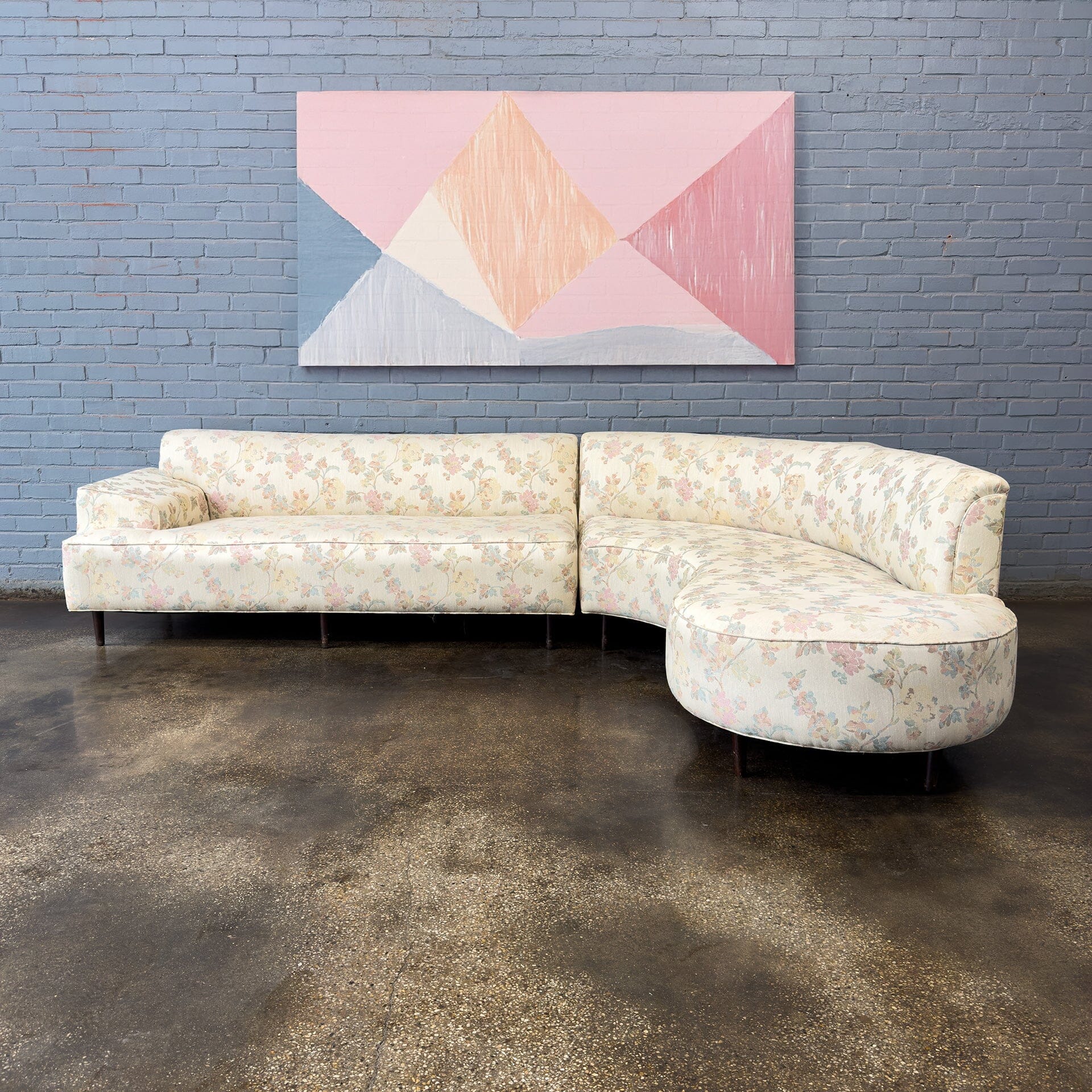 Large Kagan Style Wrap Around Couch Sofa / Couch Unknown 