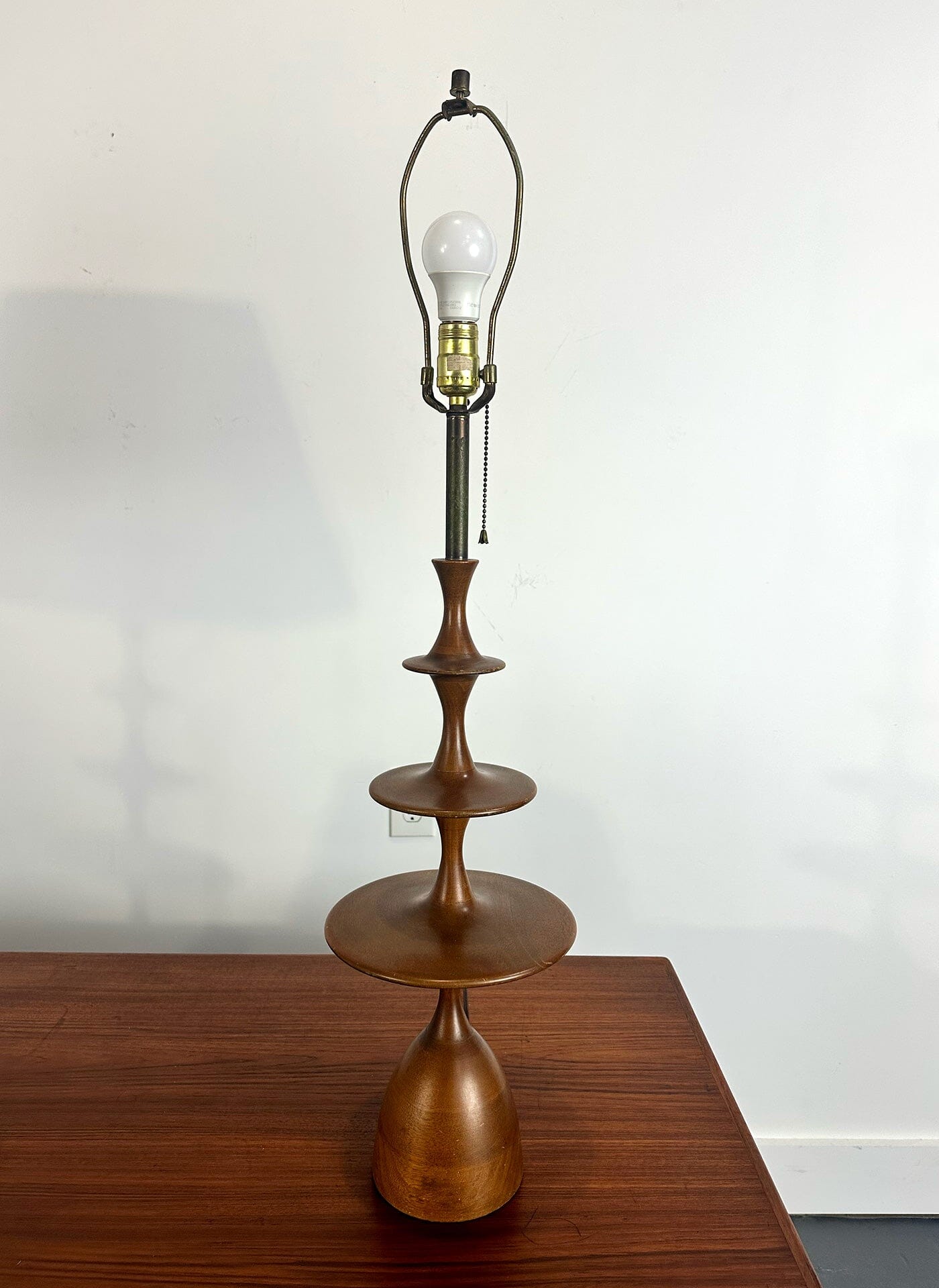 MCM Walnut Table Lamps Table Lamp Unknown 