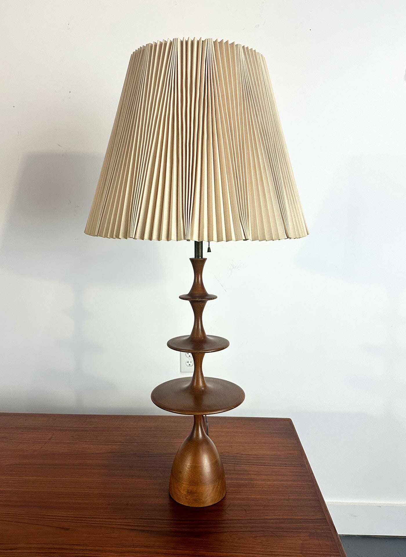 MCM Walnut Table Lamps Table Lamp Unknown 