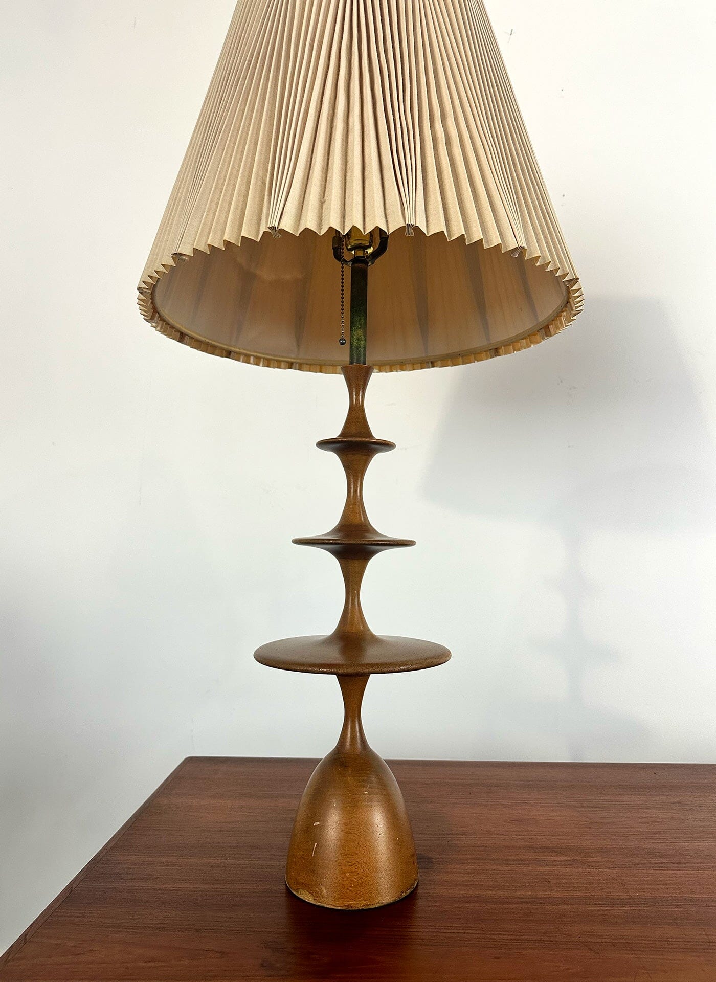 MCM Walnut Table Lamps Table Lamp Unknown 