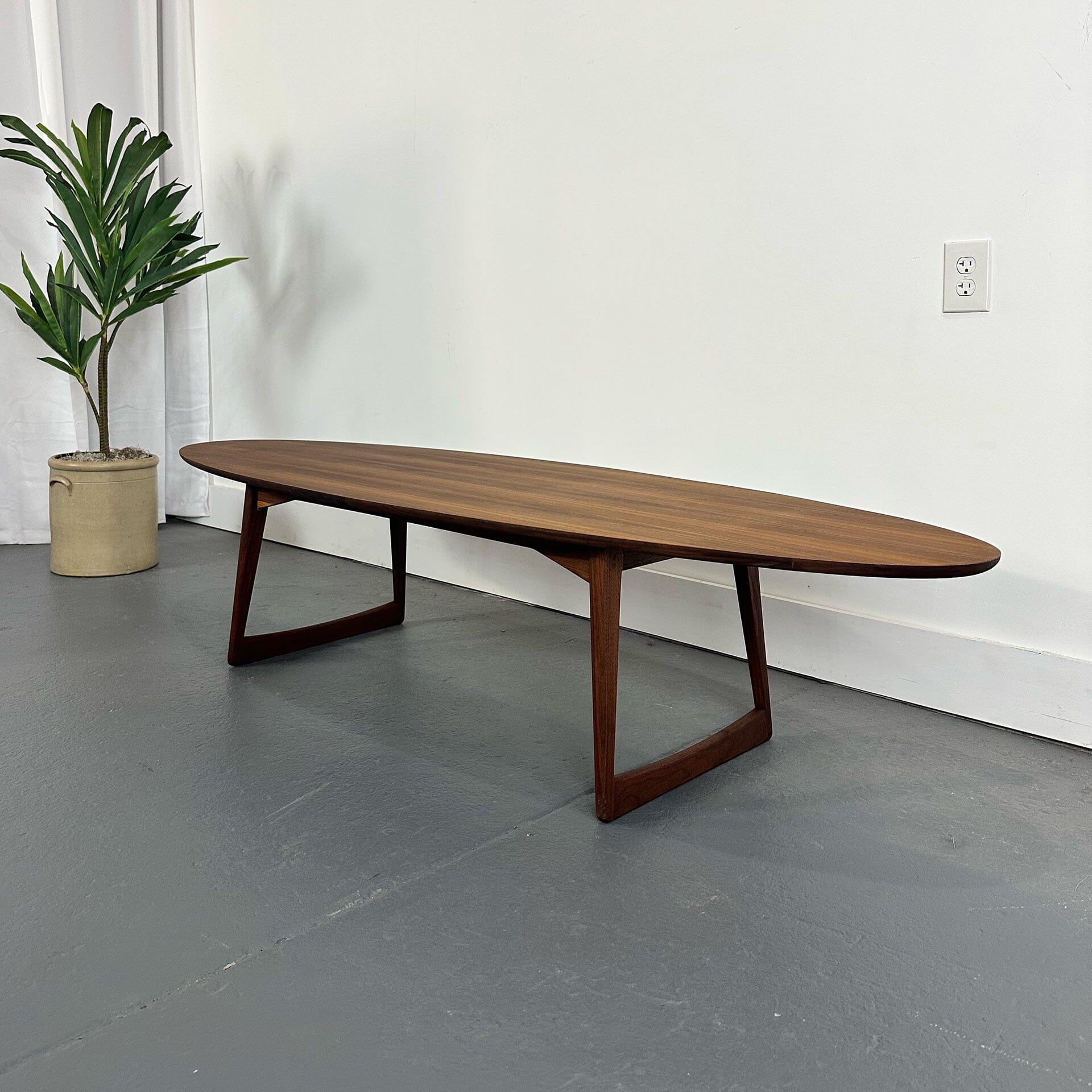 Moreddi Danish Modern Rosewood Surfboard Coffee Table Coffee Tables Moreddi 