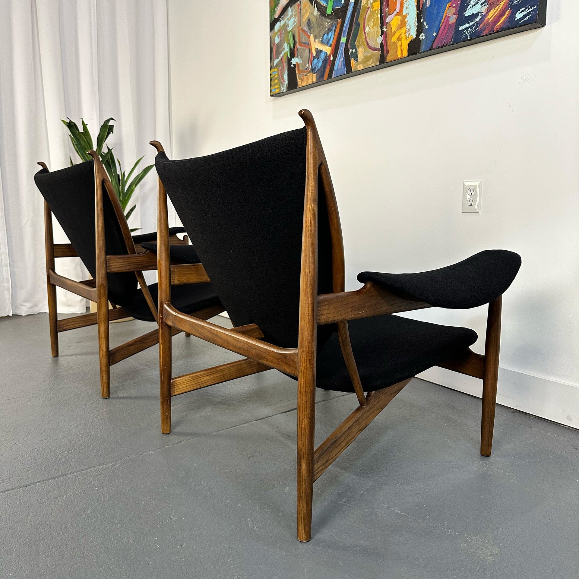 Pair of Chieftain Chairs in the style of Finn Juhl Arm Chairs Unknown 