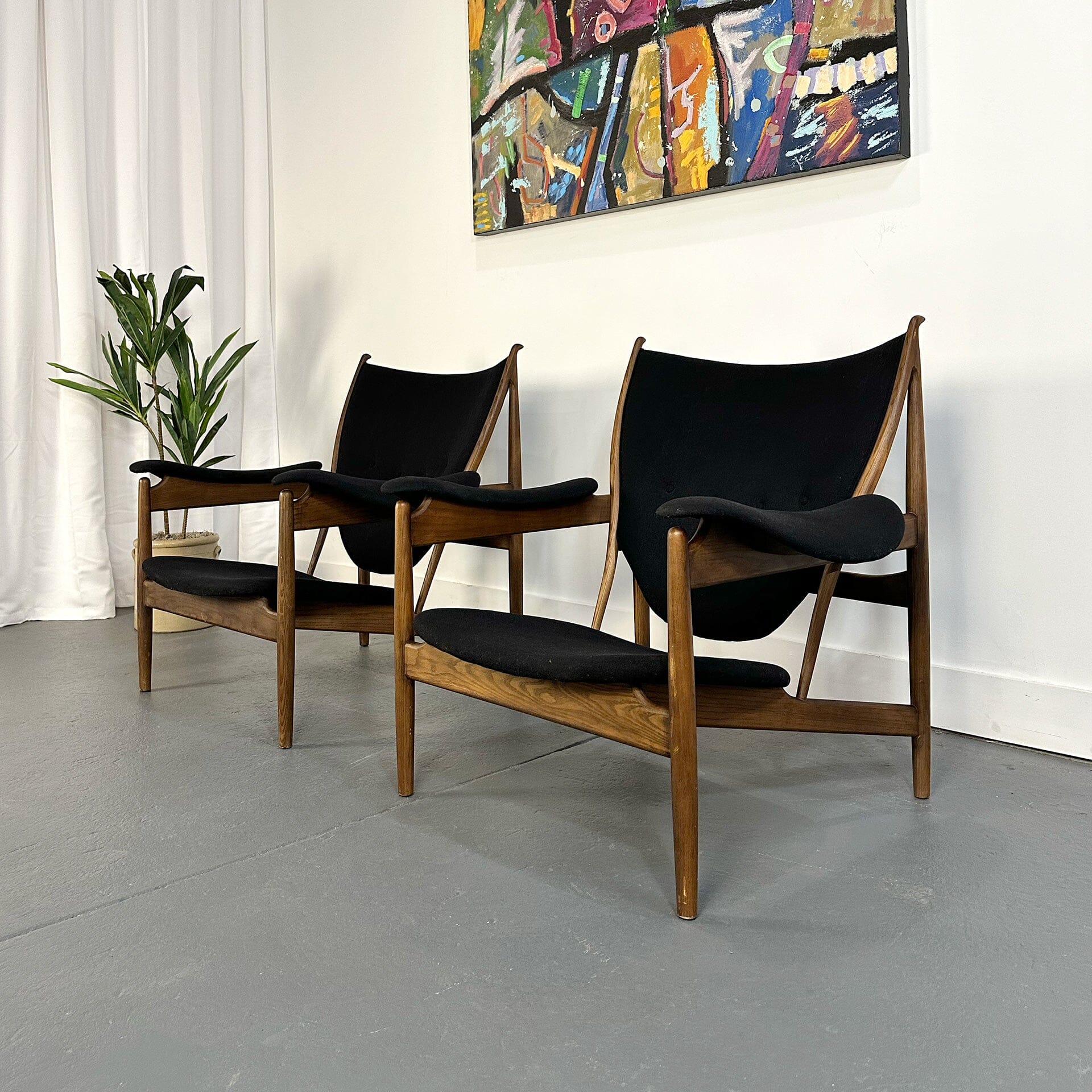 Pair of Chieftain Chairs in the style of Finn Juhl Arm Chairs Unknown 