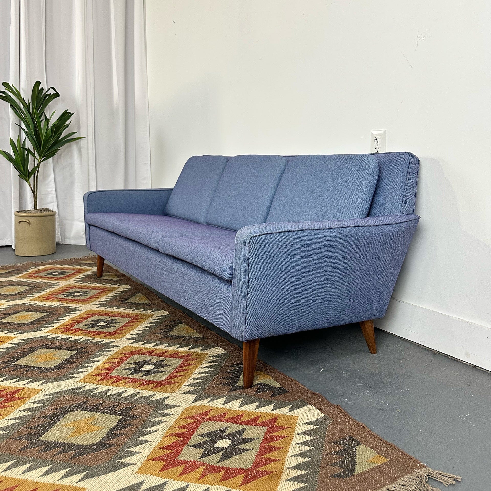 Petite Danish Modern 3 Seat Sofa by DUX Sofa / Couch Dux 