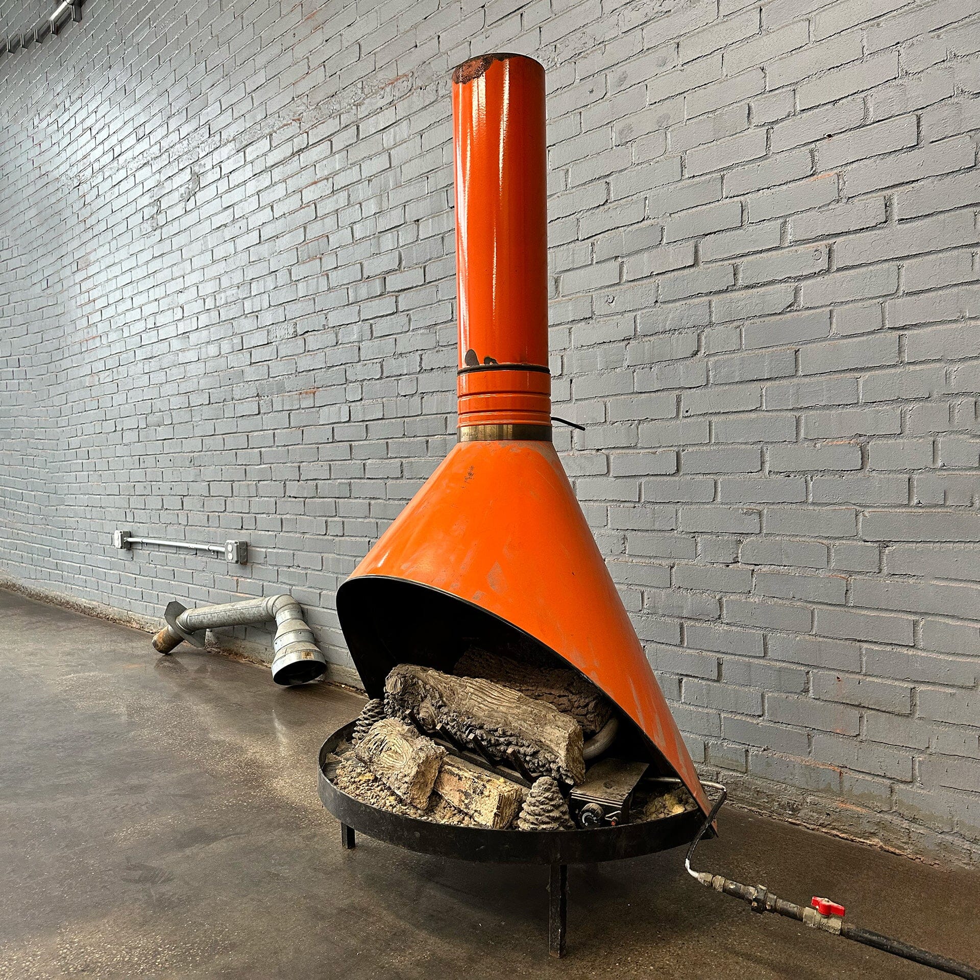 Preway Gas Fireplace in Orange Fireplace MidMod Decor 