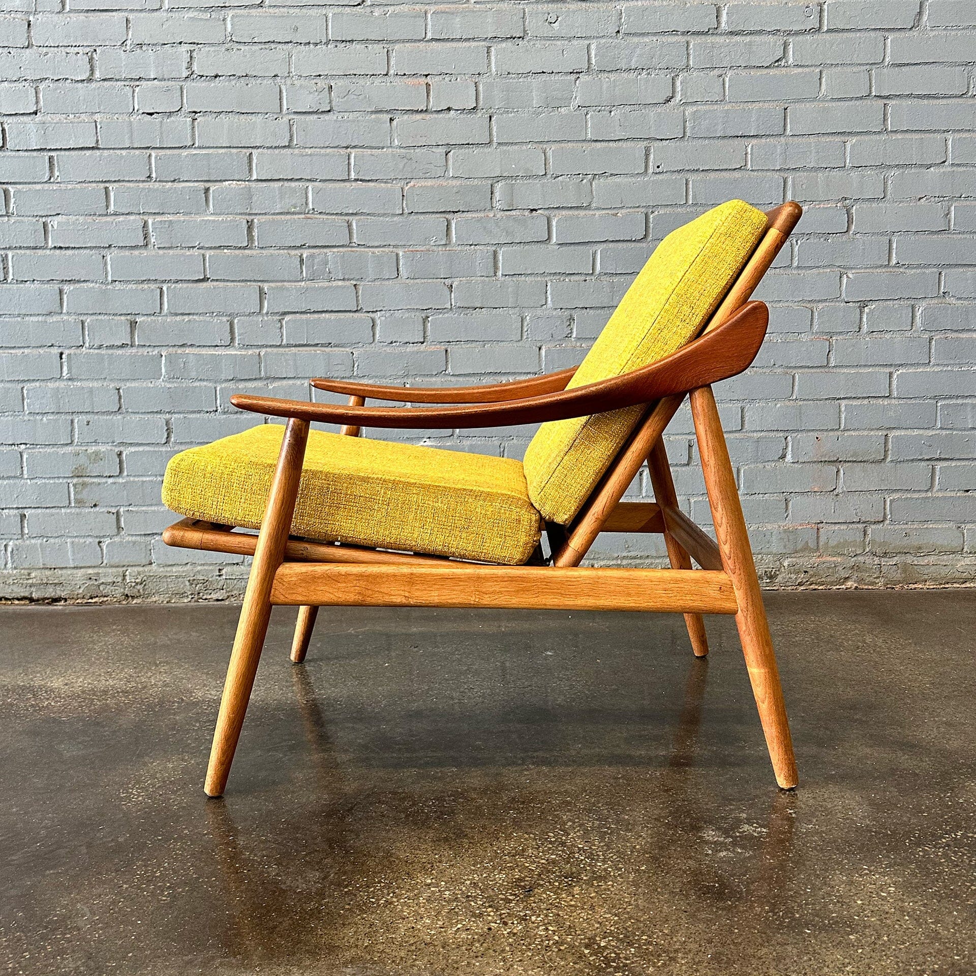 Rare Kurt Østervig Reclining Lounge Chair in Teak and Oak Lounge Chairs Jason Mobler 