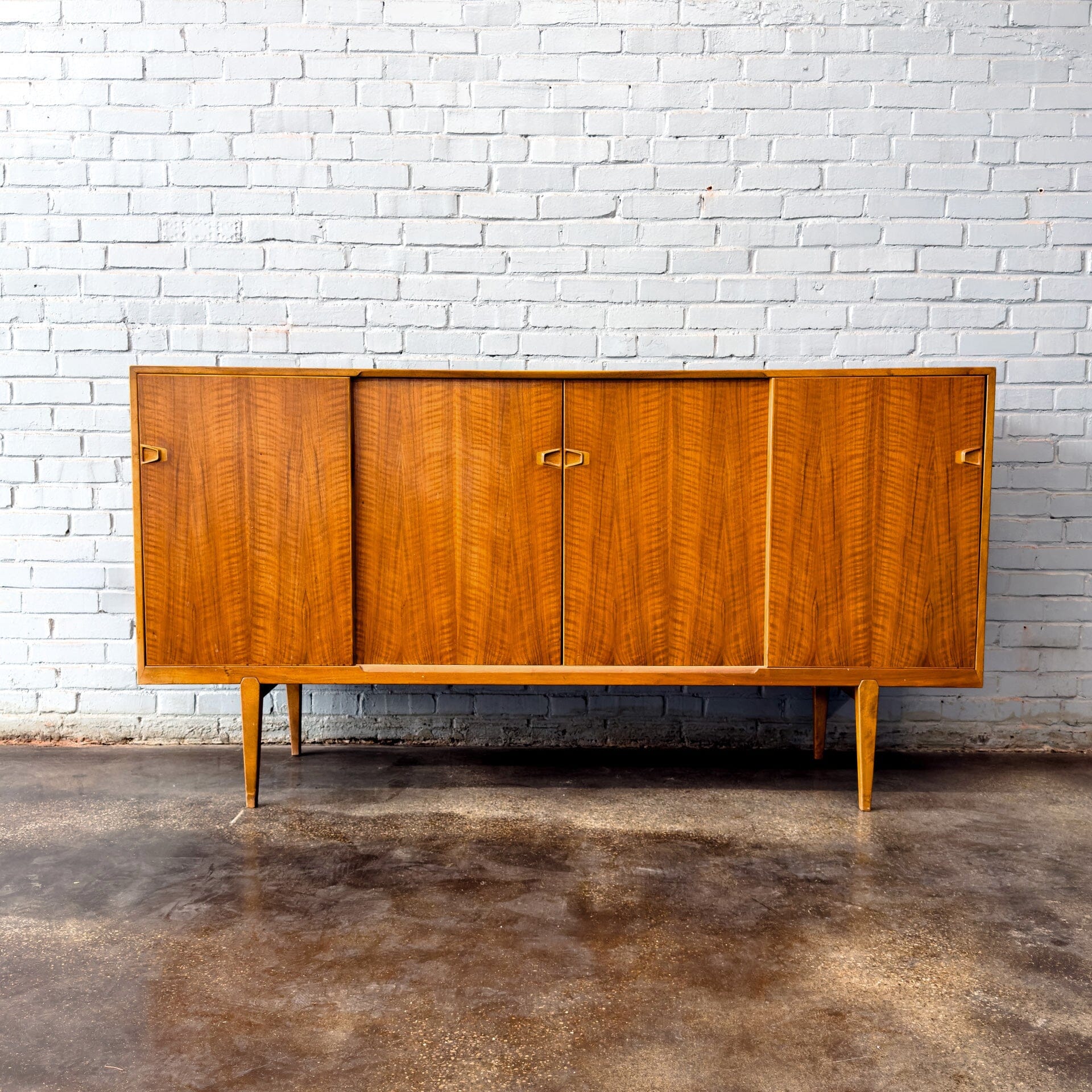 Tall Teak Credenza or Sideboard by Brande Møbelindustri Sideboards Brande Møbelindustri 