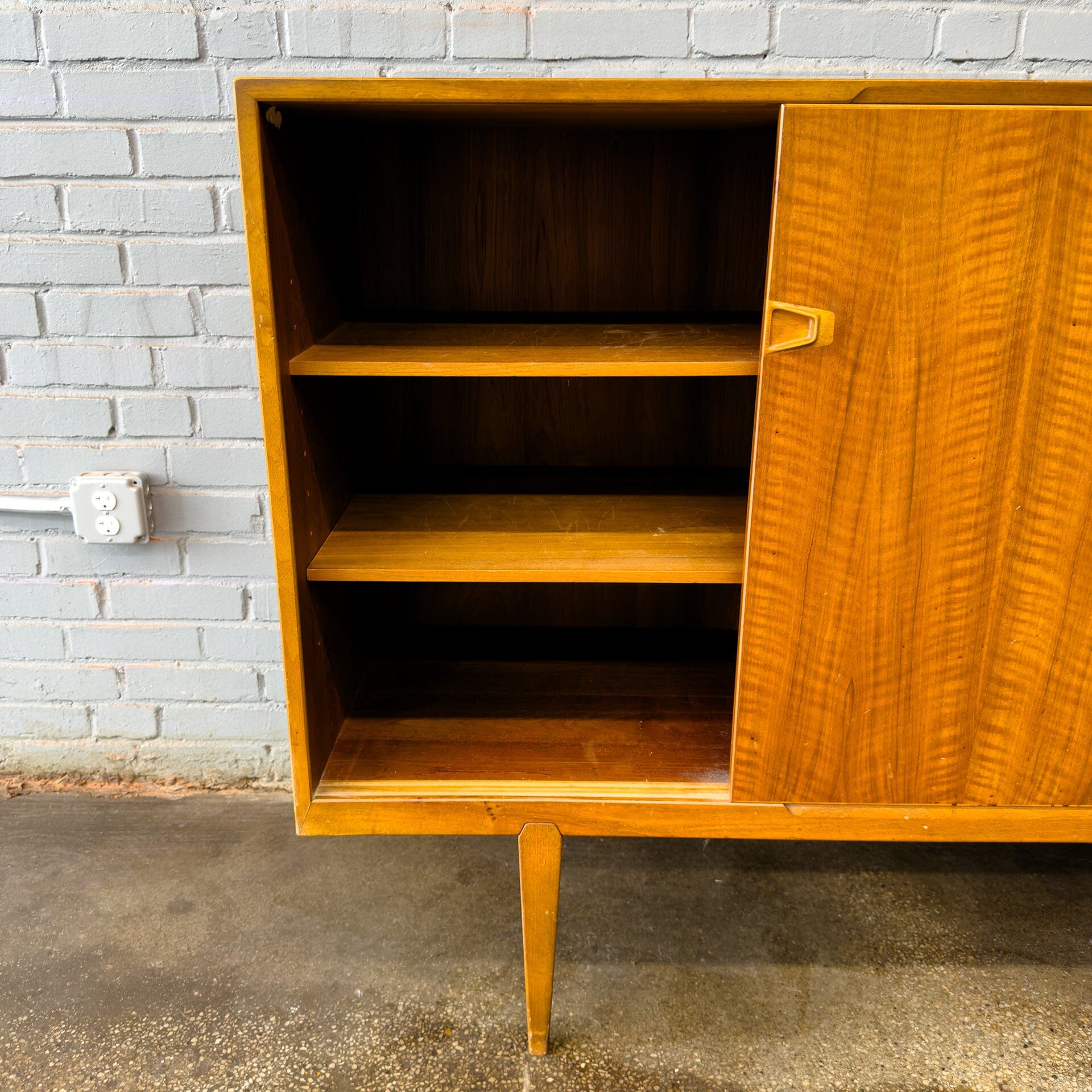 Tall Teak Credenza or Sideboard by Brande Møbelindustri Sideboards Brande Møbelindustri 