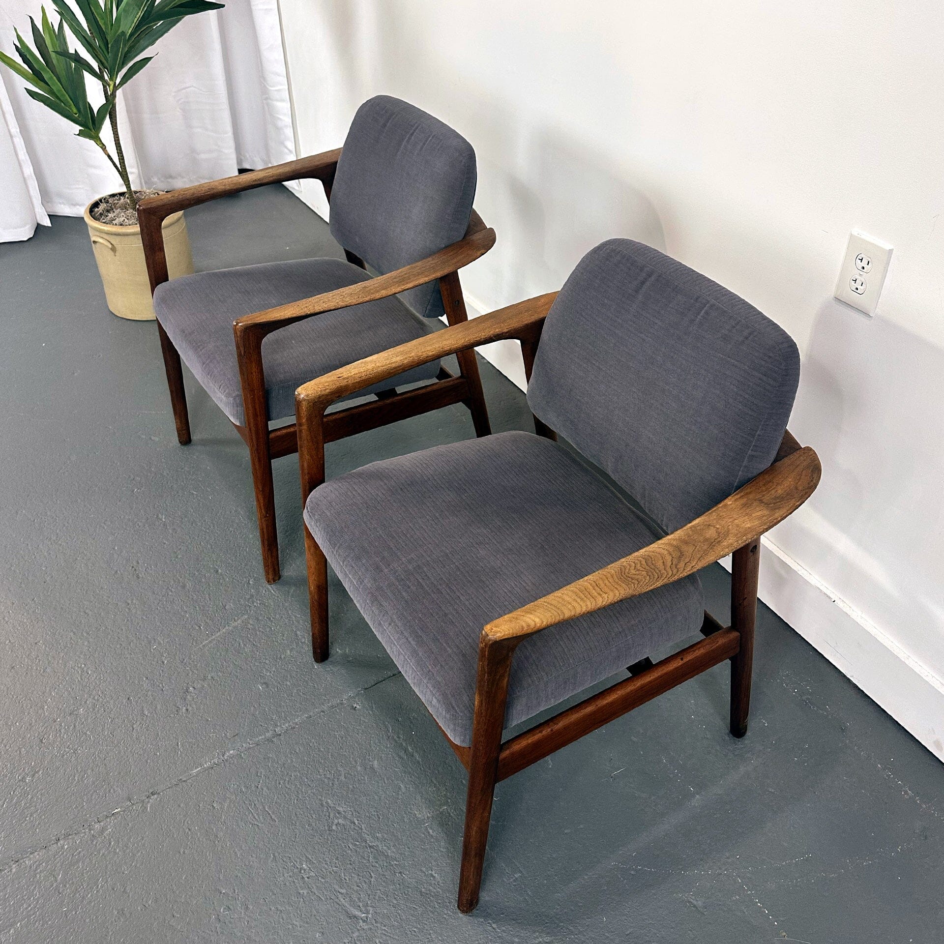 Teak Danish Modern Armchairs by Dux Arm Chairs Dux 