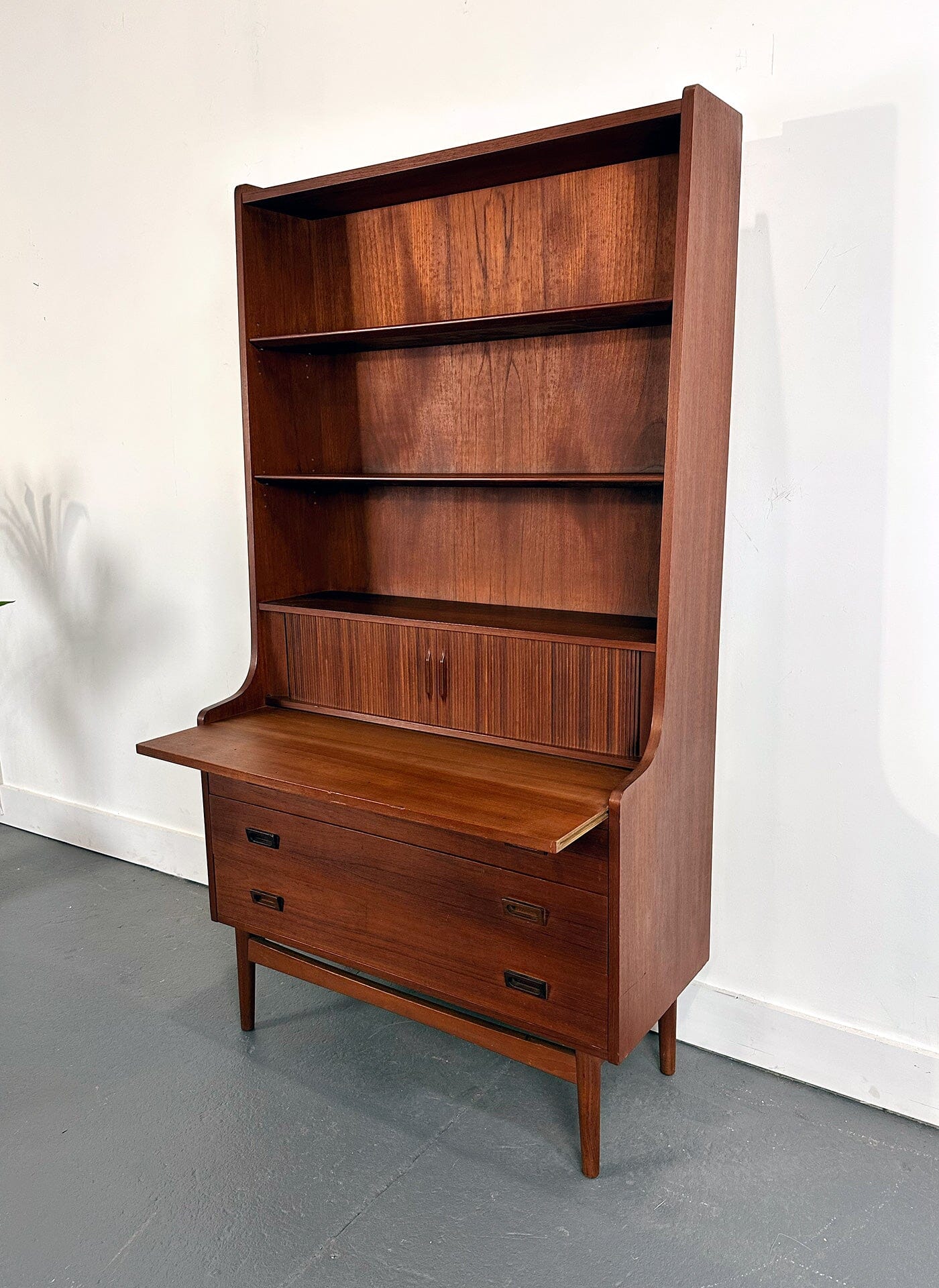 Teak Danish Modern Secretary designed by Johannes Sorth MidMod Decor 