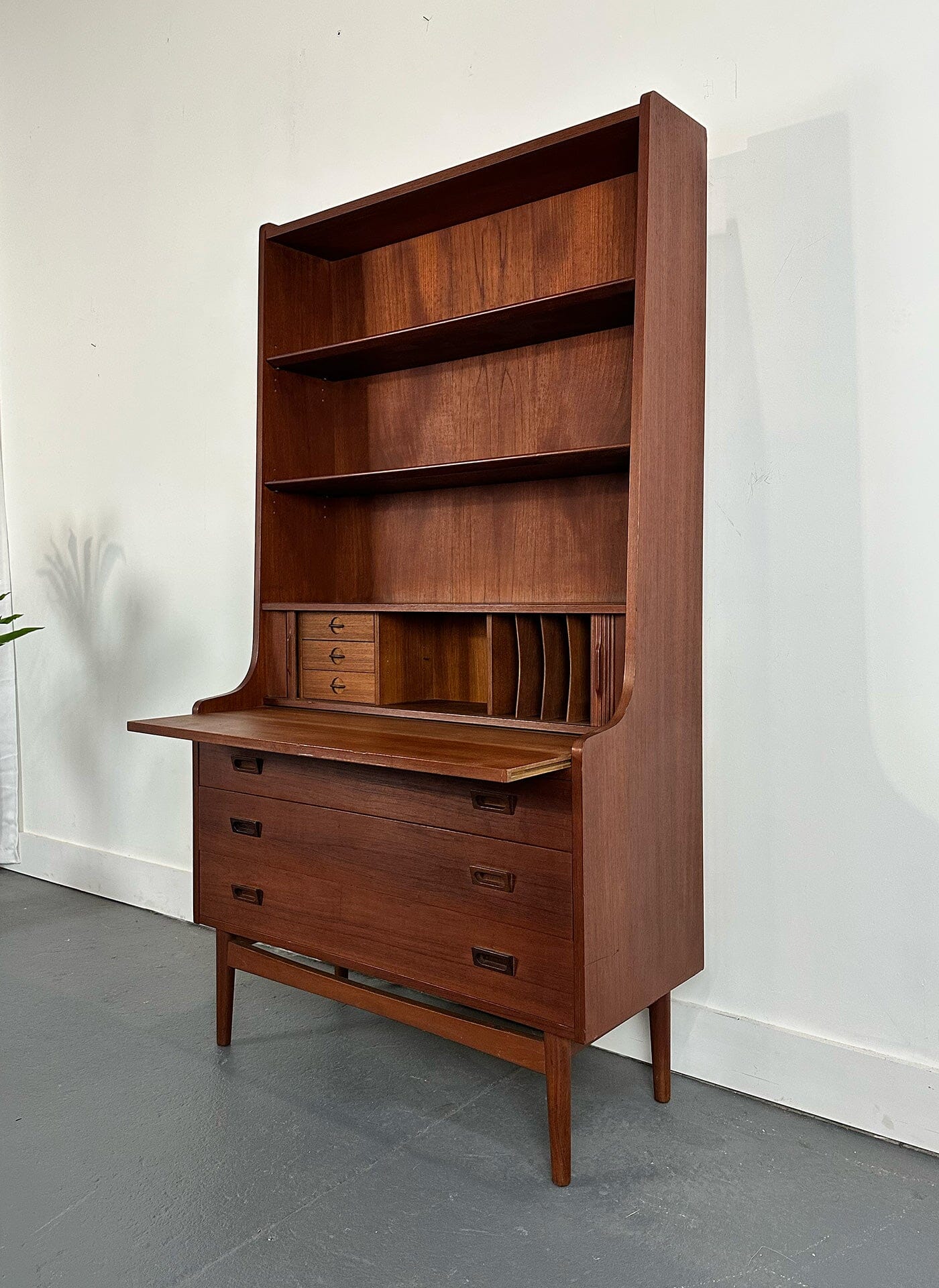 Teak Danish Modern Secretary designed by Johannes Sorth MidMod Decor 