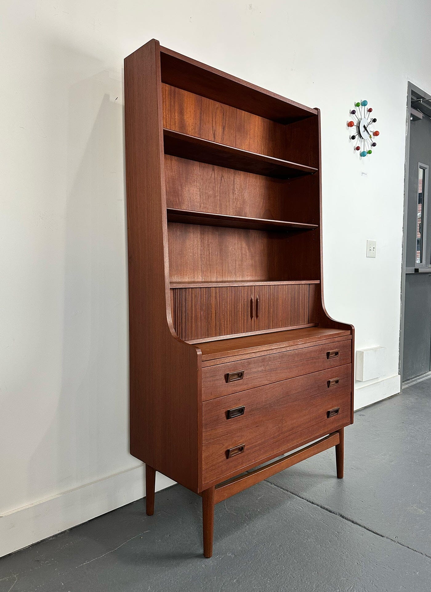 Teak Danish Modern Secretary designed by Johannes Sorth MidMod Decor 