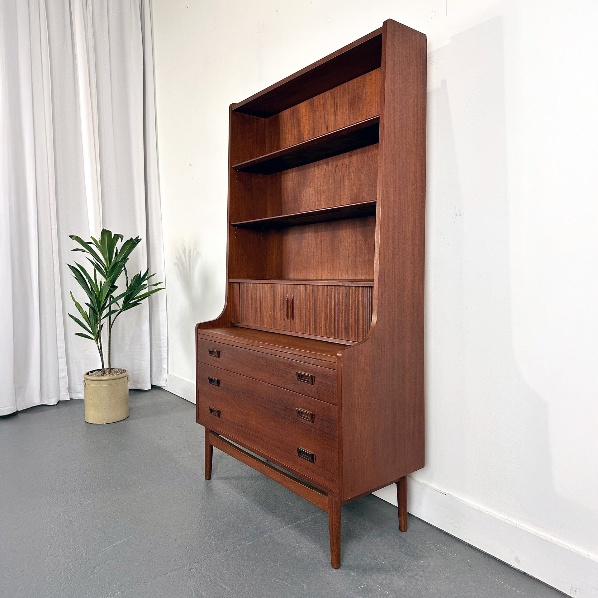 Teak Danish Modern Secretary designed by Johannes Sorth MidMod Decor 