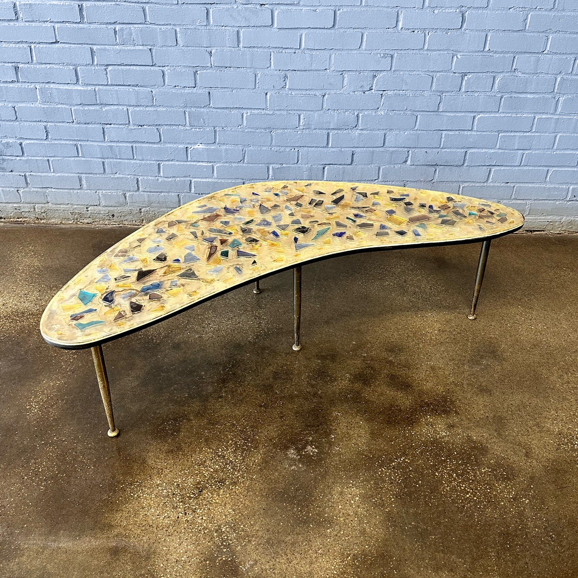 Vintage MCM Amoeba Coffee Table Coffee Tables Unknown 