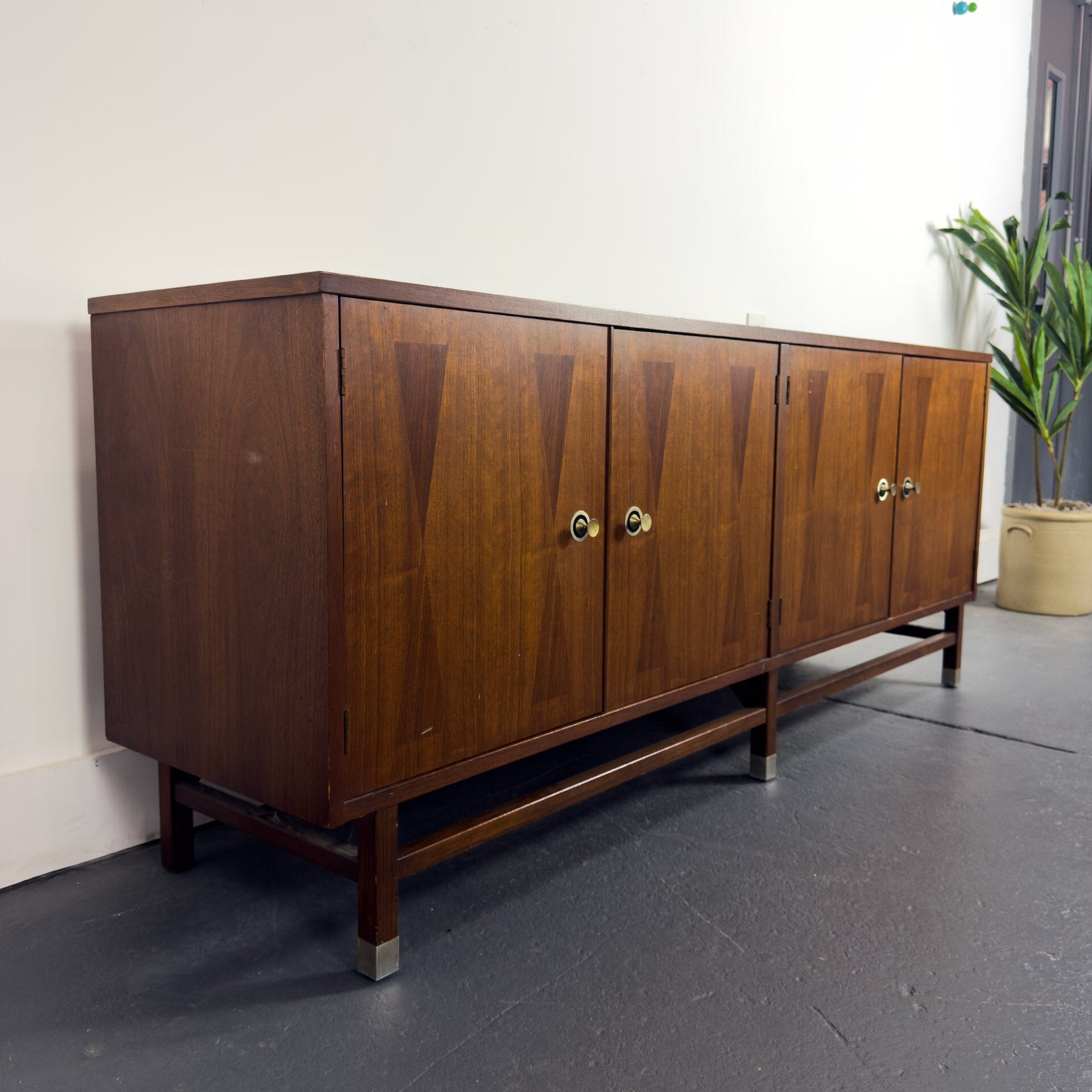 Walnut and Rosewood Sideboard by Stanley – MidMod Decor
