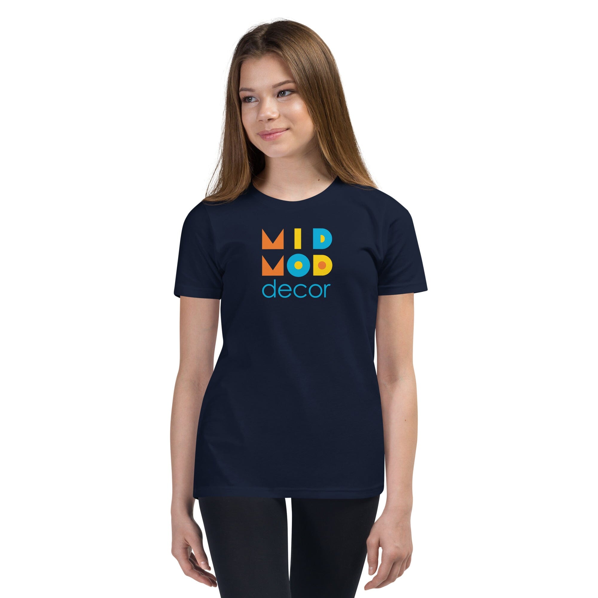 MidMod Decor - Youth Short Sleeve T-Shirt MidMod Decor Navy S 