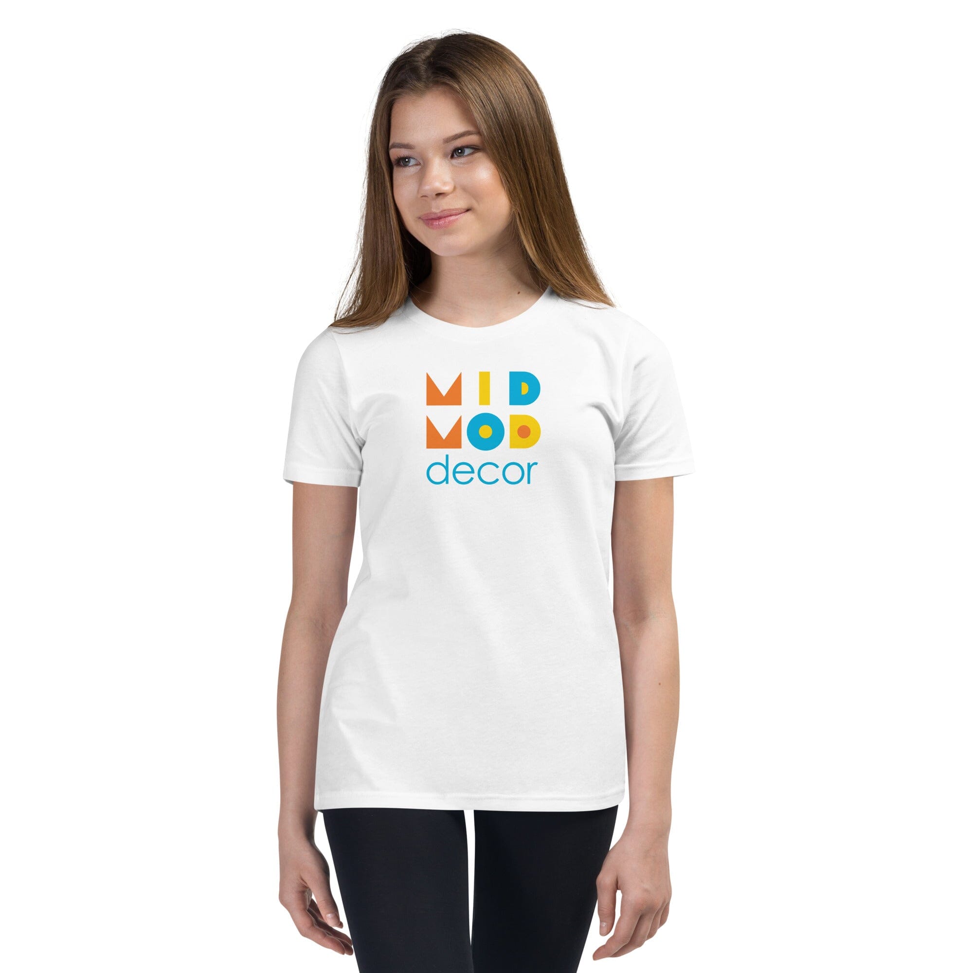 MidMod Decor - Youth Short Sleeve T-Shirt MidMod Decor White S 