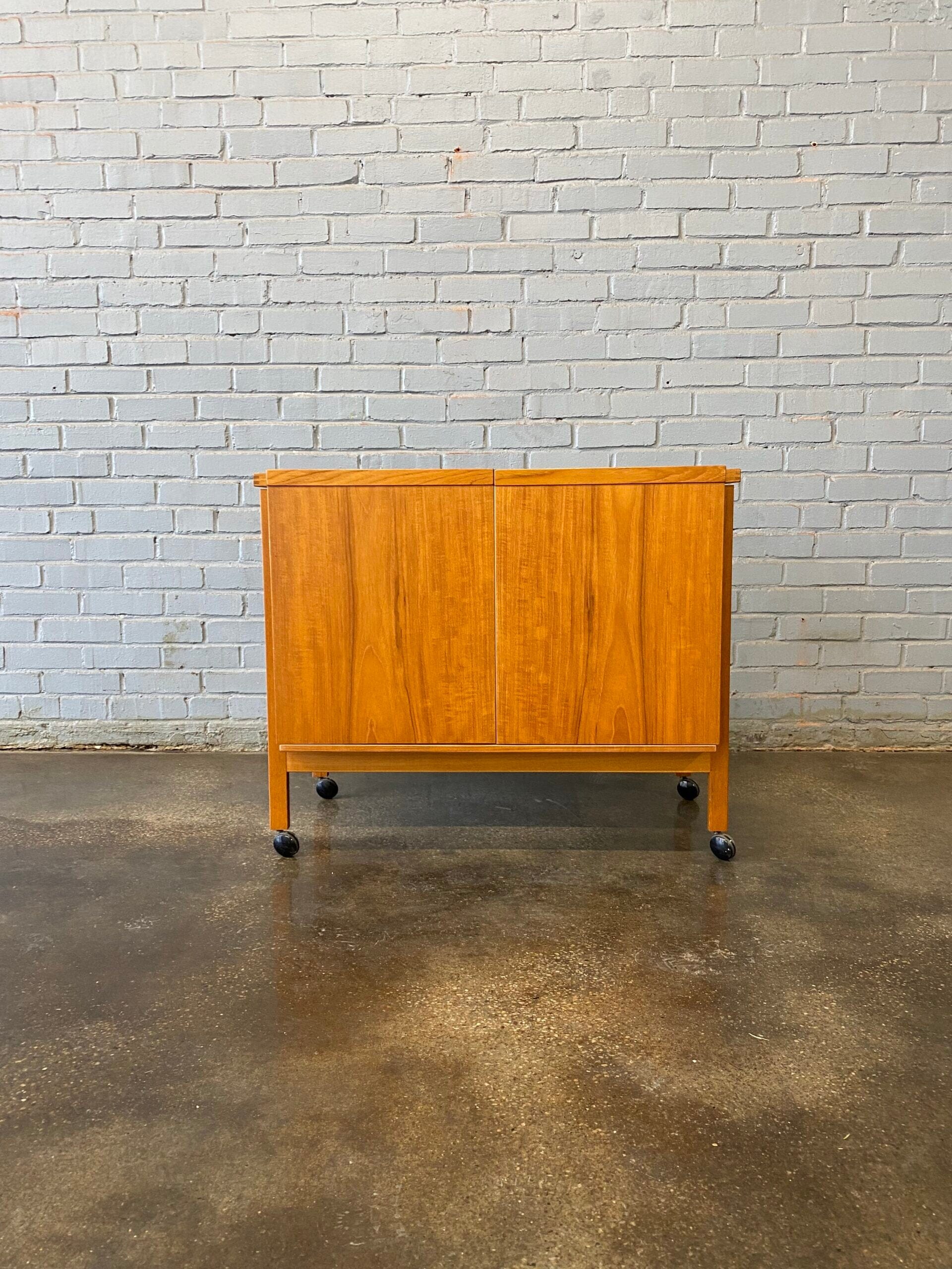 Teak Bar Cart by Niels Erik & Glasdam Jensen – MidMod Decor